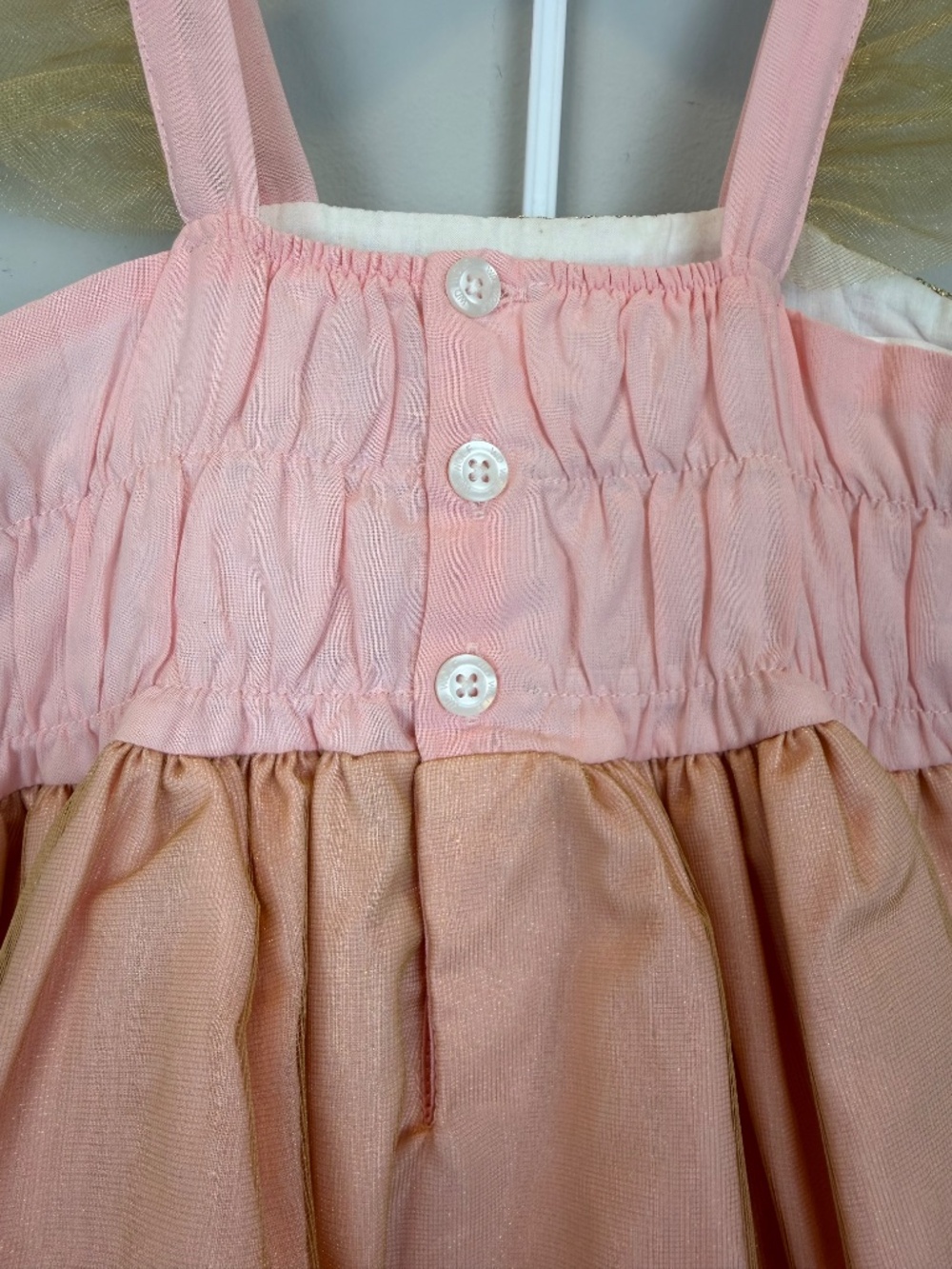 Wildling by Well Dressed Wolf Pink Gold Lace Dress 4T Flower Girl - Picture 9 of 13